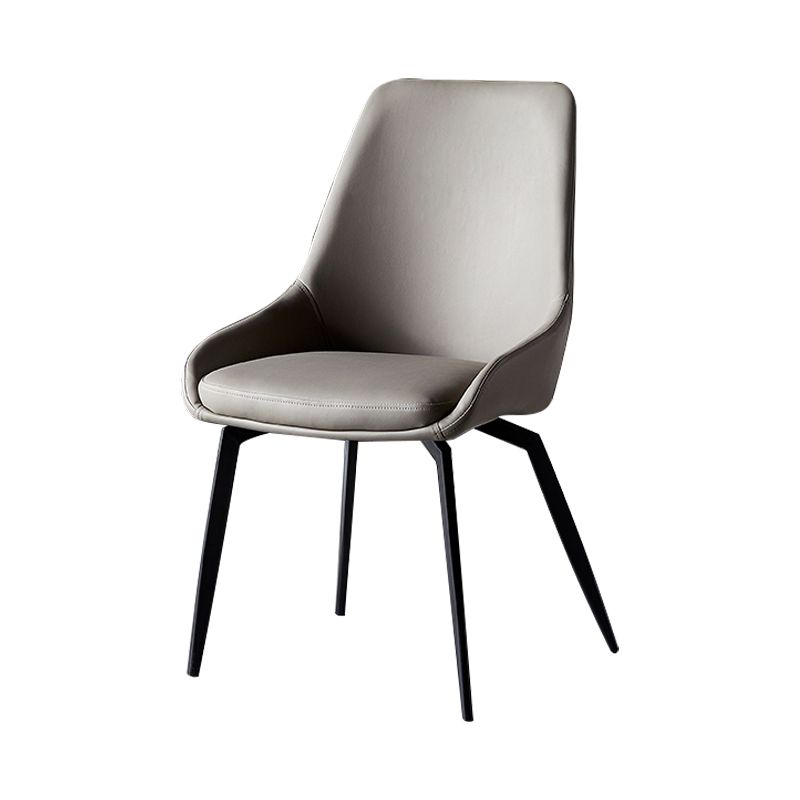 Industrial Design Solid Back Arm Side Chair Upholstered Dining Chairs Clearhalo ' kitchen&dining_furn' 'Dining Chairs' 'Dining Tables & Seating' 'dining_chair' 'furn' 'furn_dining_chair' 'Furniture' 'furniture_dining_chair' 'Kitchen & Dining Furniture' 'kitchen' 1200x1200_d9423a0b-d4bc-4854-832a-9636e4d38479