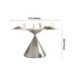 Sintered Stone Top Dining Table in White for Restaurant Modern Round Table with Metal Pedestal Clearhalo ' dining_table' 'Dining Tables & Seating' 'Dining Tables' 'furn' 'furn_dining_table' 'Furniture' 'furniture_dining_table' 'Kitchen & Dining Furniture' 'kitchen&dining_furn' 'kitchen' 'kitchen_dining_table' 1200x1200_d943991c-e742-4bfb-b941-ae3fb1a7564d