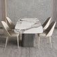 Modern Kitchen Stone Furniture 1/4/5/7 Pieces Rectangle Dining Room Table with Side Chairs Clearhalo 'Dining Room Sets' 'Dining Tables & Seating' 'dining_room_set' 'furn' 'furn_dining_room_set' 'Furniture' 'Kitchen & Dining Furniture' 1200x1200_d9441ff1-bf23-4a00-9255-0d84e53a6284