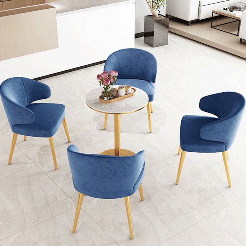 1/2/5 Pcs Metal Glam Style Dining Room Set with Round Table Dinette Set Clearhalo 'Dining Room Sets' 'Dining Tables & Seating' 'dining_room_set' 'Furniture' 'furniture_dining_room_set' 'Kitchen & Dining Furniture' 'kitchen&dining_furn' 'kitchen' 1200x1200_d944fa55-bfae-4e04-888d-5cfff225779b