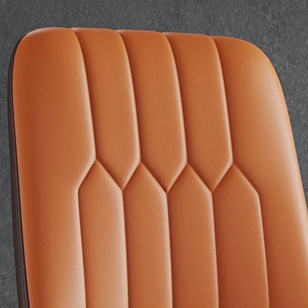 Sedia laterale in pelle moderna per finitura opaca sedia da pranzo solida