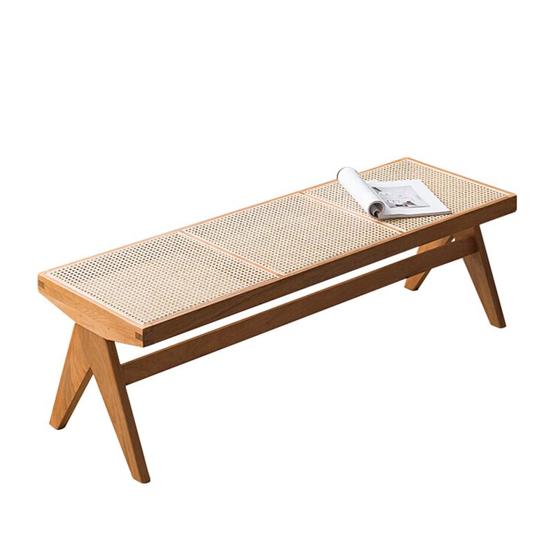 Modern Solid Wood Seating Bench Matte Finish Ottoman Bench with Legs Clearhalo 'Benches' 'Chairs & Seating' 'furn' 'furn_benches' 'Furniture' 'Living Room Furniture' 1200x1200_d9468b5f-9190-42d6-b2ff-e1aa46c6a51c