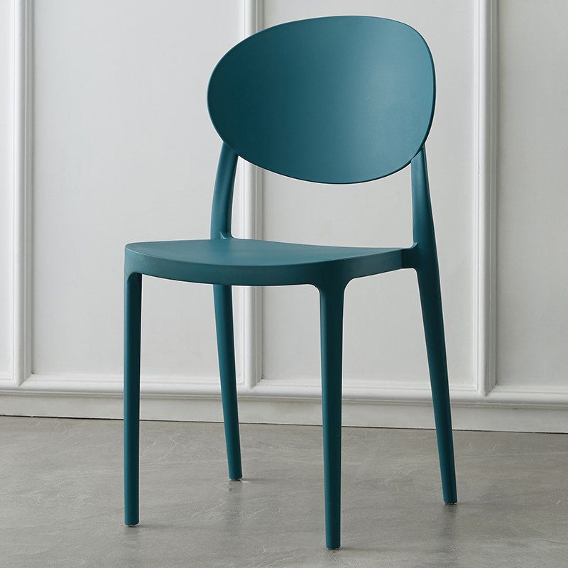 Contemporary Plastic Side Chair Open Back Kitchen Dining Room Chair Clearhalo 'Dining Chairs' 'Dining Tables & Seating' 'dining_chair' 'furn' 'furn_dining_chair' 'Furniture' 'furniture_dining_chair' 'Kitchen & Dining Furniture' 1200x1200_d9485e00-50d4-4824-b130-832e45d1ccd3