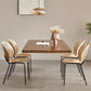Simplicity Dinette Table Rectangle Solid Wood Dinner Table in Brown Clearhalo 'Dining Tables & Seating' 'Dining Tables' 'dining_table' 'furn' 'furn_dining_table' 'Furniture' 'Kitchen & Dining Furniture' 1200x1200_d9497032-a1b7-4c44-9d9c-f347027af640