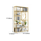 Modern Living Room Etagere Bookshelf Iron Frame Manufactured Wood Shelf Bookcase Clearhalo 'Bookcases' 'furn' 'furn_bookcases' 'Furniture' 'furniture_bookcases' 'Office Furniture' 1200x1200_d949d325-c45e-4d07-82fa-d7d9bebc0dec