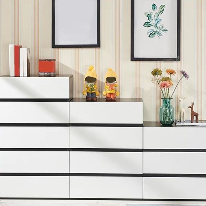 Contemporary Chest with Wooden Drawers Water Resistant Chest