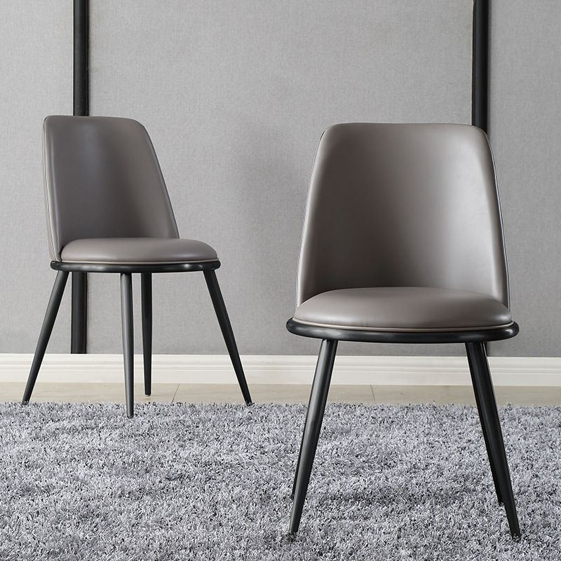 Industriële Parsons Stoel Solid Back Kitchen Dining zijstoel