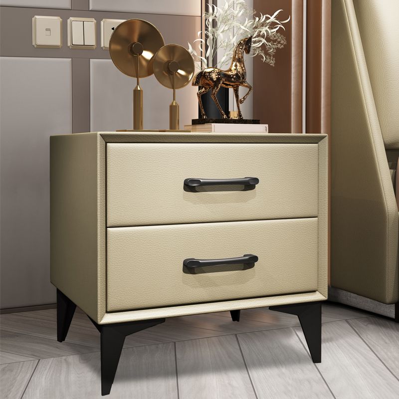 Contemporary Wooden Drawer Storage Bed Nightstand for Bedroom