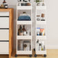 Moderno libreria etagere aperta scaffale in metallo scaffale in plastica scaffale con ruote di caster