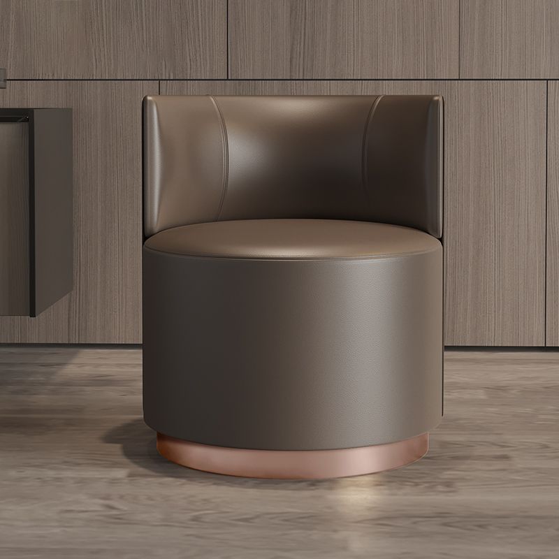 Faux Leather Armless Chair 24.01" Wide Chair for Living Room