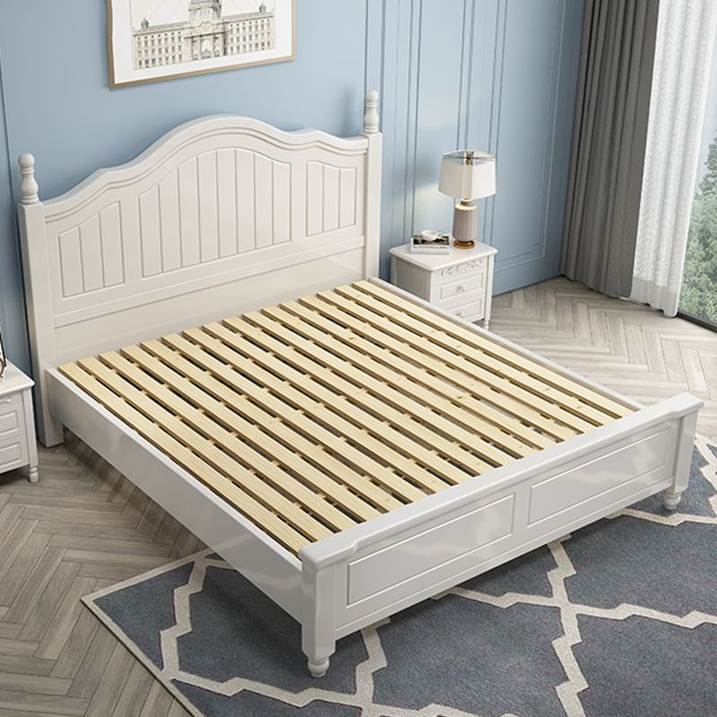 Zeitgenössisches Holzbett aus Holzbogen, Panel Kopfteilbett