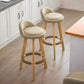 Modern Armless Backrest Counter Stool Rubber Wood kitchen Bar Stool with Cushion and Pedal Clearhalo 'Bar Furniture' 'Bar Stools' 'bar_stools' 'furn' 'furn_bar_stools' 'Furniture' 'furniture_bar_stools' 'Kitchen & Dining Furniture' 1200x1200_d955ff3d-6f40-409e-8408-ed3d8cdb0b23
