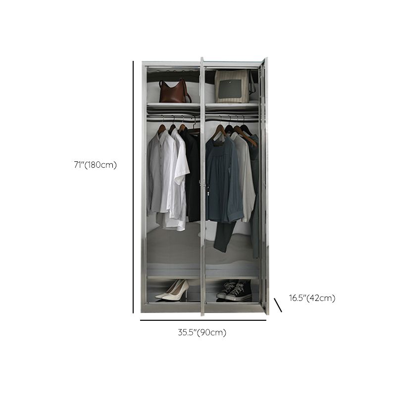 Armoire en métal pour salle de bain armoire de rangement contemporaine avec porte à charnière