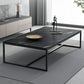 Trestle Type Base Rectangular Slate Table Board Ornate Style Coffee Table Clearhalo 'Coffee & Accent Tables' 'Coffee Tables' 'coffee_tables' 'furn' 'furn_coffee_tables' 'Furniture' 'Living Room Furniture' 1200x1200_d9586feb-99da-44bf-888b-bb3338088e25