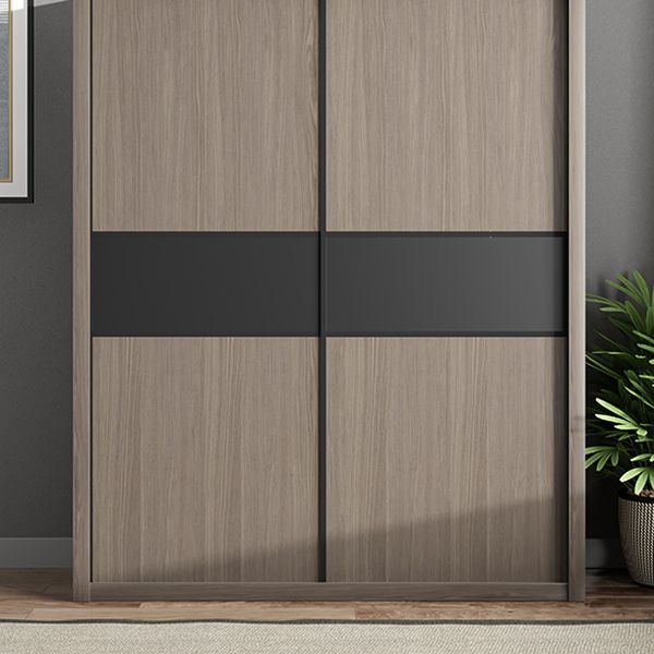 Gemanipuleerde houten garderobe armoire met planken moderne garderobe -kast