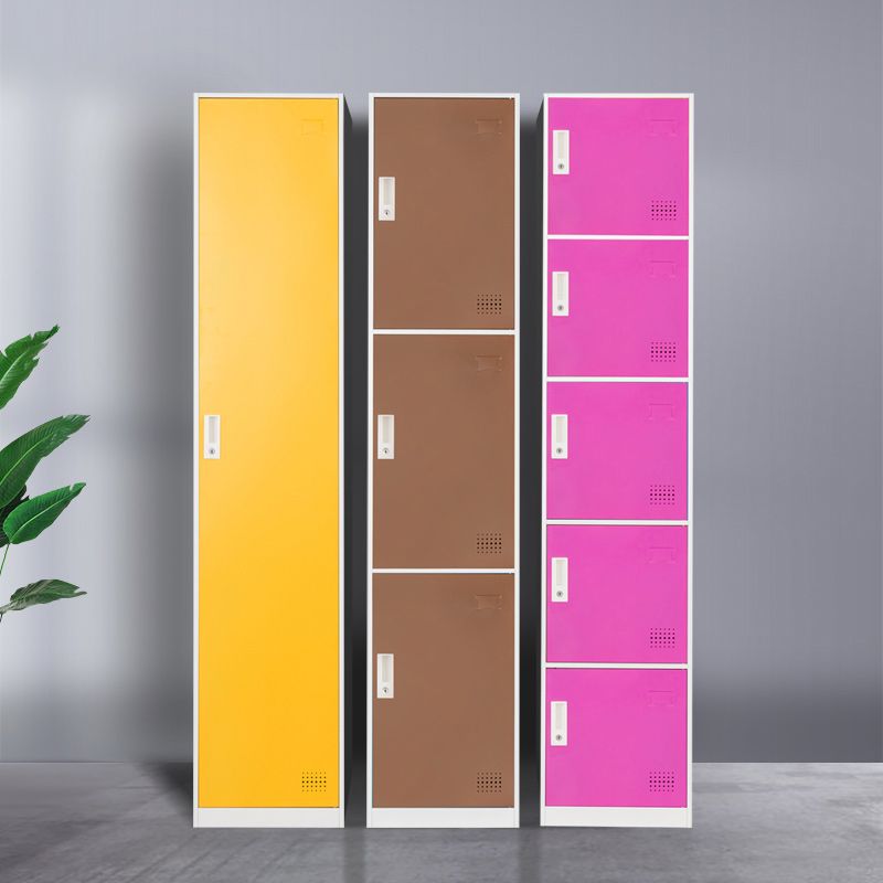 Scharnierende metalen garderobe armoire met slot eigentijdse garderobe -kast