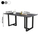 Industrial Dining Table Sintered Stone Table with Black Double Pedestal for Dining Room Clearhalo ' dining_table' 'Dining Tables & Seating' 'Dining Tables' 'furn' 'furn_dining_table' 'Furniture' 'furniture_dining_table' 'Kitchen & Dining Furniture' 'kitchen&dining_furn' 'kitchen' 'kitchen_dining_table' 1200x1200_d959d88f-3dc1-4133-8bd9-ba15f3db881b