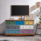 Coastal Style Storage Chest 7 Drawers Storage Chest Dresser for Bedroom