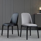 Scandinavian Style Faux Leather Side Chairs with Wooden Legs Solid Back Chair for Home Clearhalo ' kitchen&dining_furn' 'Dining Chairs' 'Dining Tables & Seating' 'dining_chair' 'furn' 'furn_dining_chair' 'Furniture' 'furniture_dining_chair' 'Kitchen & Dining Furniture' 'kitchen' 1200x1200_d95e9659-aa98-4047-81bf-3b846efbf32d