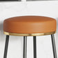 Glam Style Bar Stool Backless Leather Counter Stool for Bristol