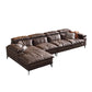 Brown Down Fill Cushions Sofa and Chaise Pillow Top Arm Settee Furniture Clearhalo 'furn' 'furn_sectionals' 'Furniture' 'furniture_sectionals' 'Living Room Furniture' 'Sectionals' 1200x1200_d9619404-486b-4c23-bde8-902998495617