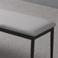 17.7"H Upholstered Seating Bench Cushioned Bench with Metal Legs Clearhalo 'Benches' 'Chairs & Seating' 'furn' 'furn_benches' 'Furniture' 'Living Room Furniture' 1200x1200_d961baa9-4945-4ef9-bcee-83f49acb6f5b