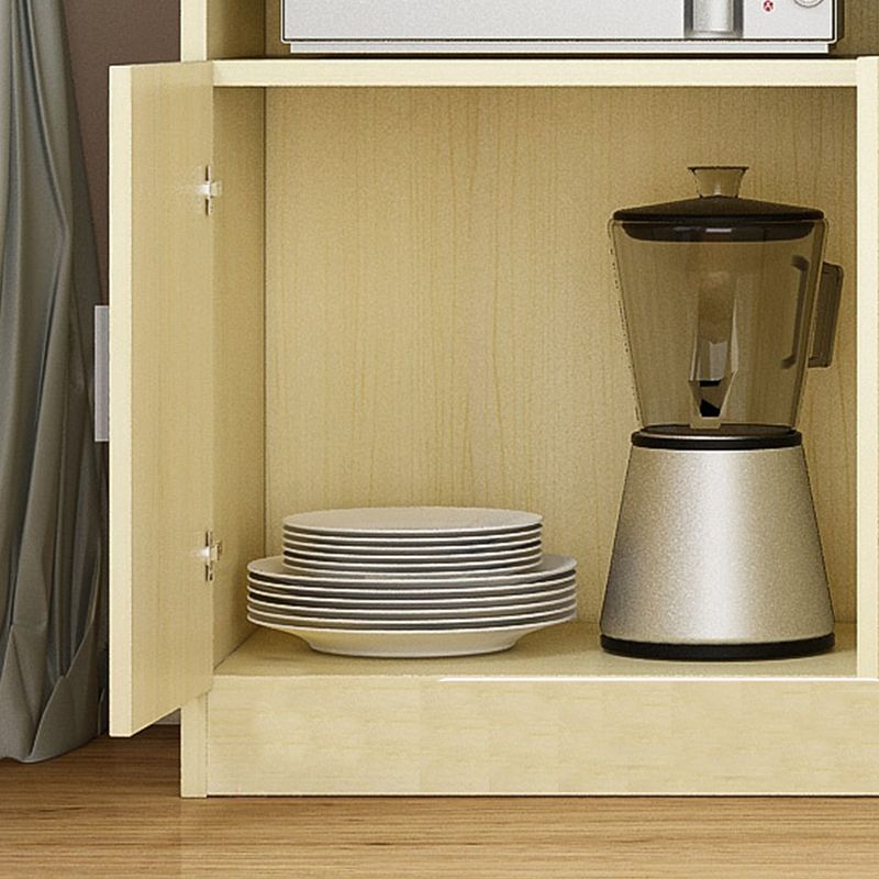 Contemporary Style Dining Buffet Wood Sideboard Table with Cabinets Clearhalo 'buffet_sideboard' 'Buffets & Sideboards' 'furn' 'furn_buffet_sideboard' 'Furniture' 'Kitchen & Dining Furniture' 1200x1200_d963b160-05b6-433c-8067-e2e76f9cdff6