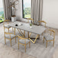 Upholstered Kitchen Dining Chairs Contemporary Metal Arm Chairs