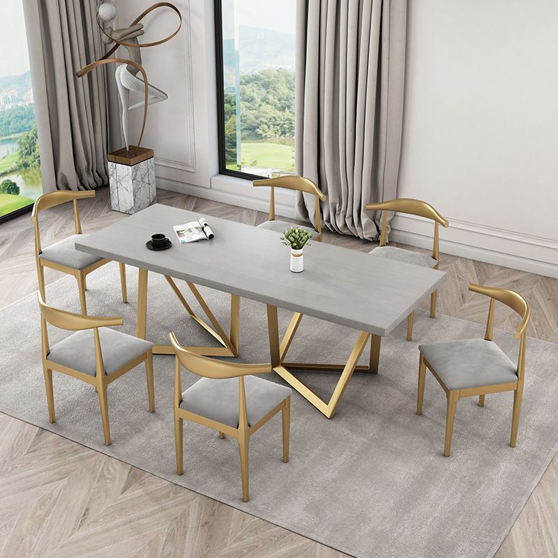 Upholstered Kitchen Dining Chairs Contemporary Metal Arm Chairs