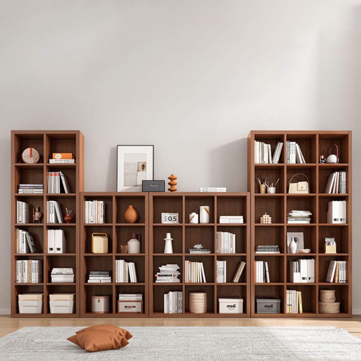 11,8 "W Scaffali standard Bookcase ingegnerizzato in legno chiuso.