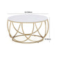 Contemporary Coffee Table Round Metal Frame Base Cocktail Table Clearhalo 'Coffee & Accent Tables' 'Coffee Tables' 'coffee_tables' 'furn' 'furn_coffee_tables' 'Furniture' 'Living Room Furniture' 1200x1200_d9675363-56f8-4765-bac1-6d24d21d27cb