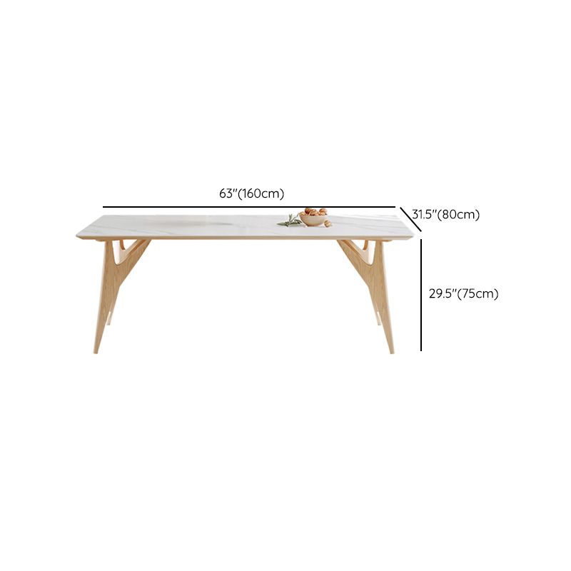 モダンなダイニングテーブルセットウッドベースのキッチン家具セット付き1/4/7ピース