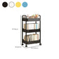 Scandinavian Plastic Bookshelf Open Back Standard Bookcase with Shelves