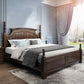 Victorian Ash Four Poster Bed Solid Color Walnut Poster Bed with Headboard Clearhalo 'Bedroom Furniture' 'Beds' 'furn' 'furn_beds' 'Furniture' 1200x1200_d96d36fe-d9aa-402f-ba4a-1887bb920259