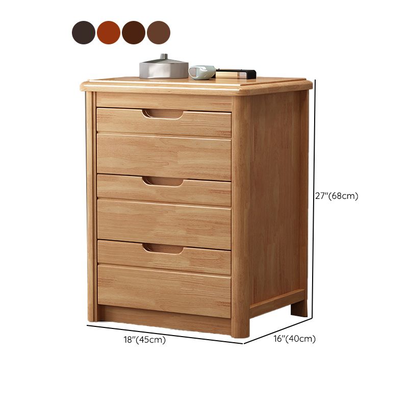 Américain de rangement traditionnel coffre en bois commode coffre