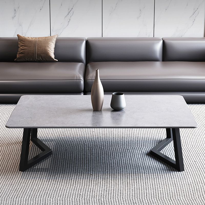 Tavolino rettangolare in ardesia tavolino ornato per soggiorno