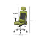 Contemporary Desk Chair Mid-Back Adjustable Seat Height Office Chair