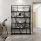 Open Metal Etagere Bookcase Contemporary Rectangular Shelf Bookcase Clearhalo 'Bookcases' 'Furniture' 'furniture_bookcases' 'kitchen' 'kitchen_bookcases' 'Living Room Furniture' 'Office Furniture' 1200x1200_d9704949-c571-4257-8c38-71ba2f9ceb92