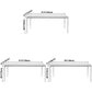 Modern White Kitchen Dining Table Sintered Stone Rectangle Shape Dining Table with 4 Legs Base Clearhalo ' dining_table' 'Dining Tables & Seating' 'Dining Tables' 'Furniture' 'furniture_dining_table' 'Kitchen & Dining Furniture' 'kitchen&dining_furn' 'kitchen' 'kitchen_dining_table' 1200x1200_d971cec5-3fa6-487a-afed-363c617a49e6