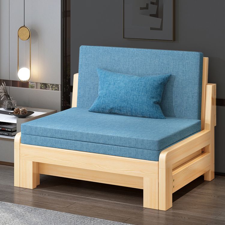 スカンジナビアの枕にはソファベッドが含まれていました33 "wソリッドウッドスリーパーソファ