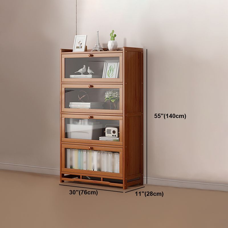Engineered Wood Barrister Bookcase Contemporary Closed Back Bookshelf with Doors Clearhalo 'Bookcases' 'furn' 'furn_bookcases' 'Furniture' 'furniture_bookcases' 'Office Furniture' 1200x1200_d97282f5-bf93-4f4a-bb28-f857bf07ad43
