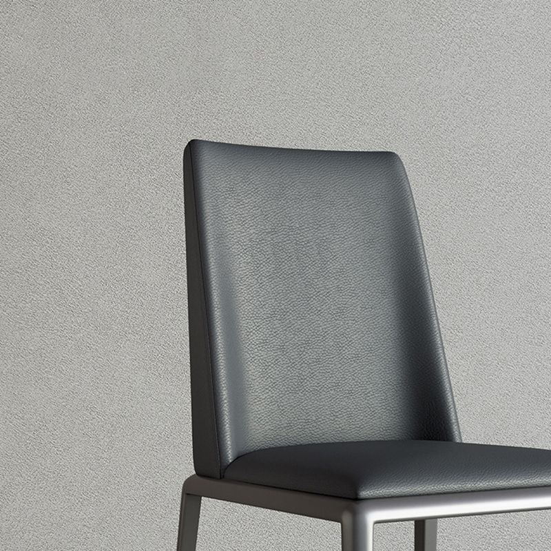 Sedie da pranzo in pelle contemporanea sedie da pranzo in metallo per uso domestico