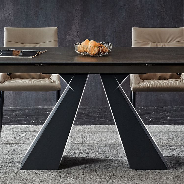 Modern Rattan Standard Dining Set with Rectangle Table and Solid Back Chairs Dining Set Clearhalo 'Dining Room Sets' 'Dining Tables & Seating' 'dining_room_set' 'furn' 'furn_dining_room_set' 'Furniture' 'furniture_dining_room_set' 'Kitchen & Dining Furniture' 'kitchen&dining_furn' 'kitchen' 1200x1200_d9743d5a-1163-4127-b024-612fa448c027