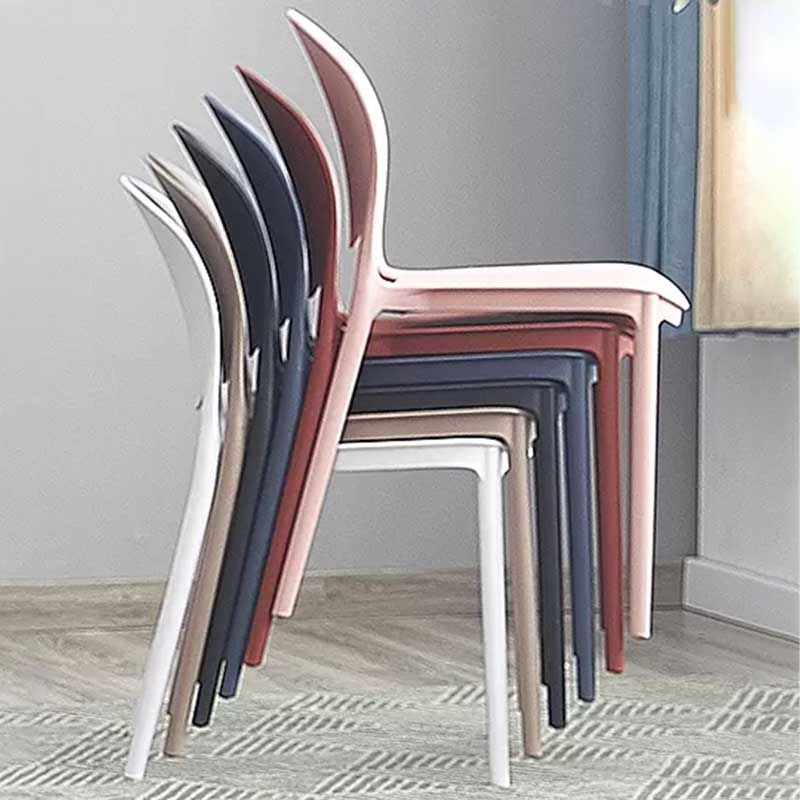 Plastic Indoor Chair 32''H Open Back Dining Side Chair for Restaurant Bedroom Clearhalo ' kitchen&dining_furn' 'Dining Chairs' 'Dining Tables & Seating' 'dining_chair' 'furn' 'furn_dining_chair' 'Furniture' 'furniture_dining_chair' 'Kitchen & Dining Furniture' 'kitchen' 1200x1200_d977ae04-d900-44b0-9a30-24af7dc78d0a