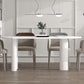 Metal Contemporary White Dining Table Sintered Stone Top Table for Dining Room Clearhalo ' dining_table' 'Dining Tables & Seating' 'Dining Tables' 'furn' 'furn_dining_table' 'Furniture' 'furniture_dining_table' 'Kitchen & Dining Furniture' 'kitchen&dining_furn' 'kitchen' 'kitchen_dining_table' 1200x1200_d978b937-ed2a-434c-a3c6-562252916fdd
