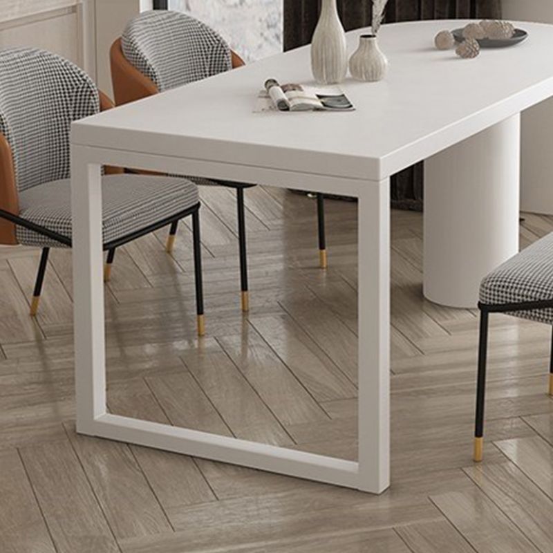 Free Form Dining Table Contemporary Table with Double Pedestal Base for Kitchen Clearhalo ' dining_table' 'Dining Tables & Seating' 'Dining Tables' 'furn' 'furn_dining_table' 'Furniture' 'furniture_dining_table' 'Kitchen & Dining Furniture' 'kitchen&dining_furn' 'kitchen' 'kitchen_dining_table' 1200x1200_d978e212-c3c3-4519-a424-19eb8cae470b