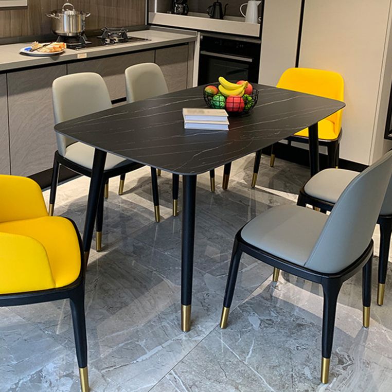 Rectangle Three-Color Dining Table Sintered Stone Table Luxury with 4 Legs Clearhalo ' dining_table' 'Dining Tables & Seating' 'Dining Tables' 'furn' 'furn_dining_table' 'Furniture' 'furniture_dining_table' 'Kitchen & Dining Furniture' 'kitchen&dining_furn' 'kitchen' 'kitchen_dining_table' 1200x1200_d9793dd2-664b-4360-8e72-10480a03db9c
