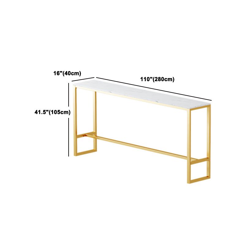 1/7/9/11 Pieces Rectangular Bar Set Gorgeous Style Marble Table with Bar Stools Clearhalo 'Bar Furniture' 'furn' 'furn_home_bar_bar_sets' 'Furniture' 'Home Bars & Bar Sets' 'home_bar_bar_sets' 'Kitchen & Dining Furniture' 1200x1200_d97adac7-a555-4983-8c20-cabf35b1b8e8