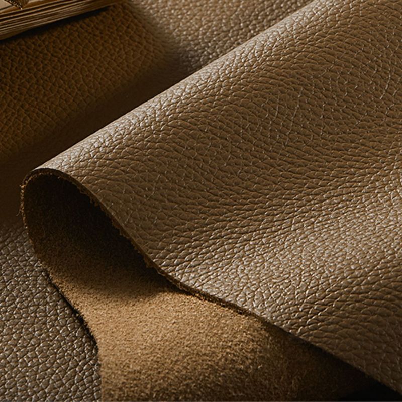 Contemporary 43.3" Wide Solid Color Faux Leather Flared Arm Sofa