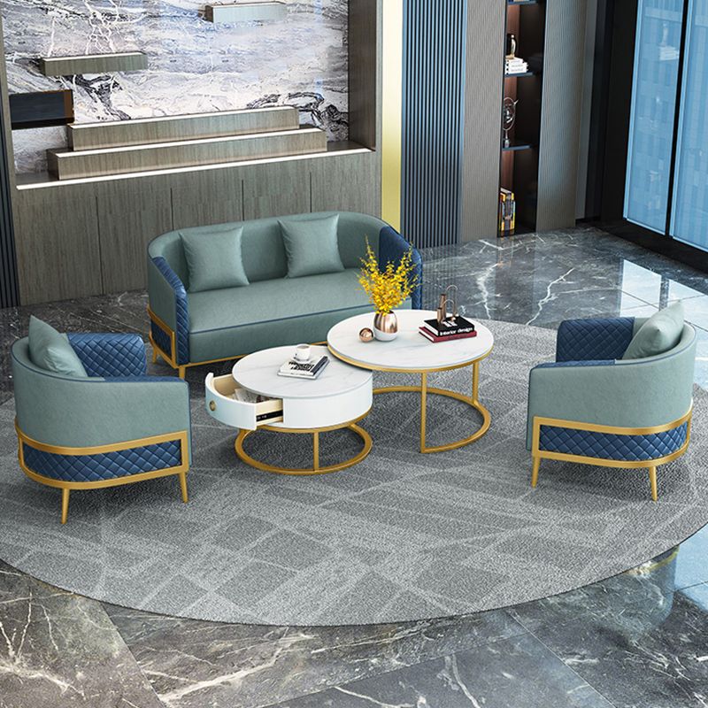 27,55 "W x 29,52" H divano a braccio inclinata in pelle finta divano standard contemporaneo